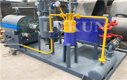 Waste Tire mini prolysis plant in operation