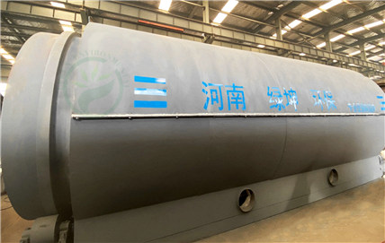 China customer waste plastic pyrolysis plant