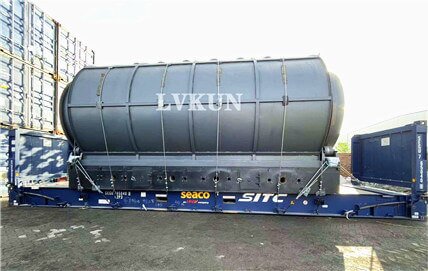 LKP-15 tire pyrolysis plant shipped to India